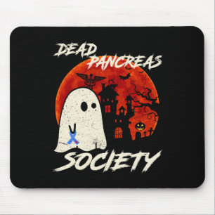 Dead Pancreas Society Ghost Diabetes Awareness Hal Mouse Pad