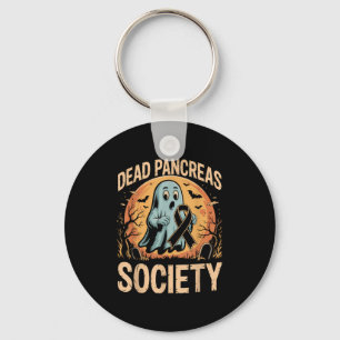 Dead Pancreas Society Halloween Ghost Diabetes Awa Key Ring