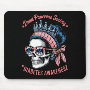 Dead Pancreas Society Shirt Funny Diabetes Awarene Mouse Pad