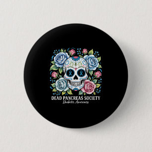 Dead Pancreas Society Sugar Diabetes Awareness Sku 6 Cm Round Badge