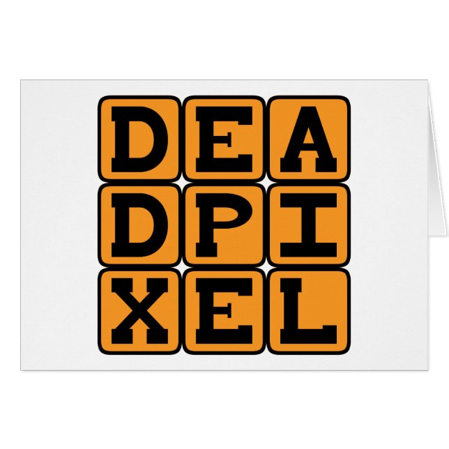 Dead Pixel, Burned Out Image (Front Horizontal)