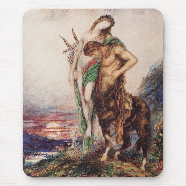 Dead Poet Being Carried by a Centaur (Sunset) Mouse Pad (Front)