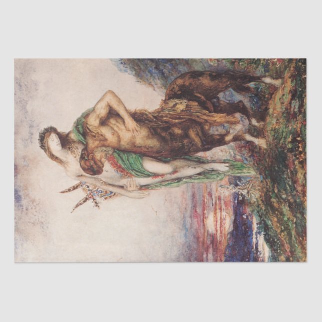 Dead Poet Being Carried by a Centaur Tissue Paper (Front)