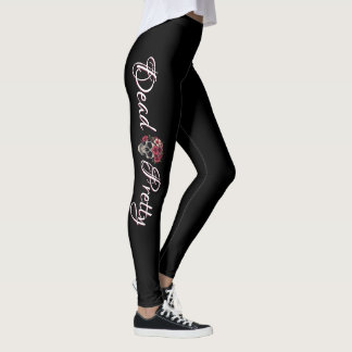 Dead Pretty Floral Skull Leggings