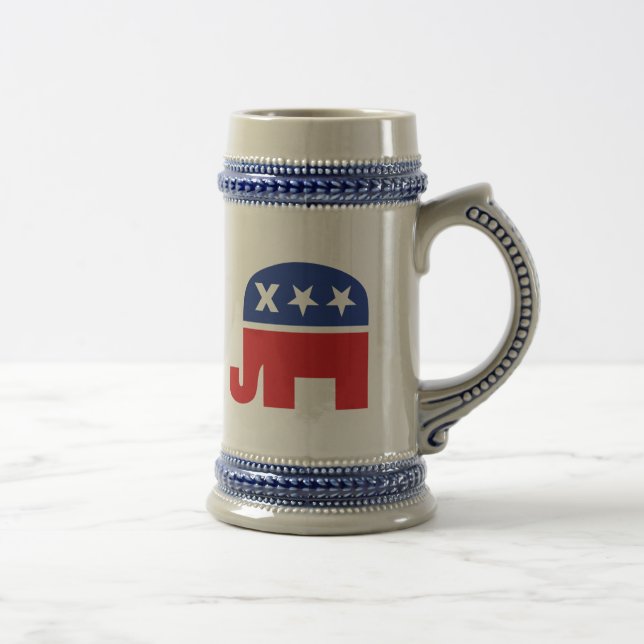 Dead Republican Elephant Beer Stein (Right)
