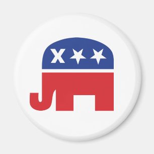 Dead Republican Elephant Magnet