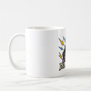 Dead Rocker Skeleton Guitar Halloween Art Coffee Mug