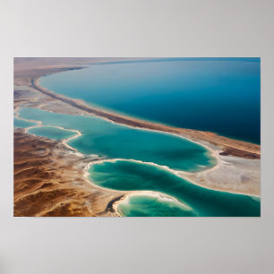 Dead Sea landscape Israel Poster