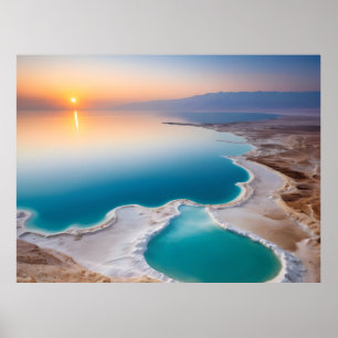 Dead Sea landscape Israel Poster