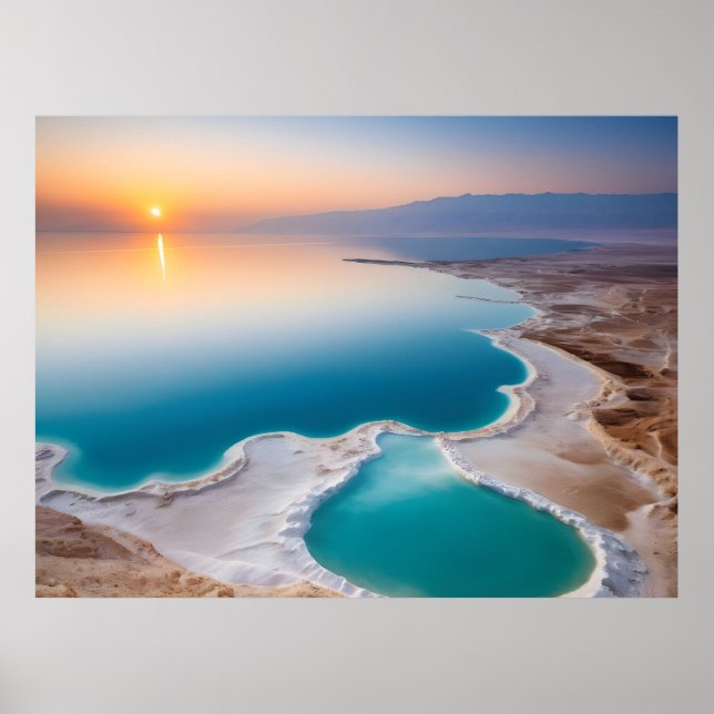 Dead Sea landscape Israel Poster (Front)