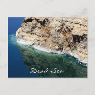 dead sea reflections postcard