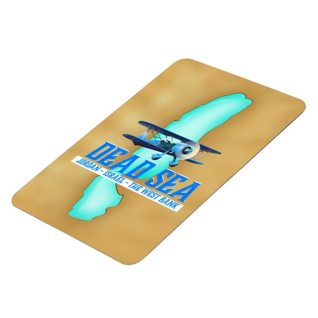 Dead Sea Travel Poster Magnet (Left Side)
