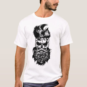 dead_tete_hipster_skull_bearded_mustache_m T-Shirt