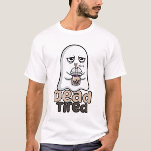 Dead Tired Cute Boba Ghost T-Shirt