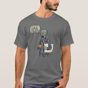Dead Tired Zombie Halloween T-Shirt