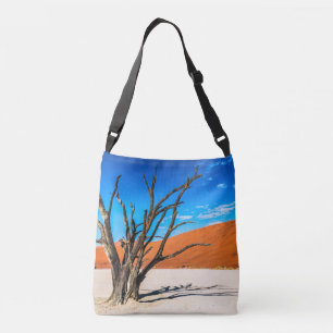 Dead tree in Deadvlei, Namibia Crossbody Bag