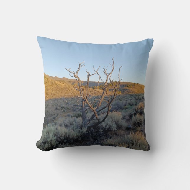 Dead Tree in the Nevada Desert Cushion (Front)