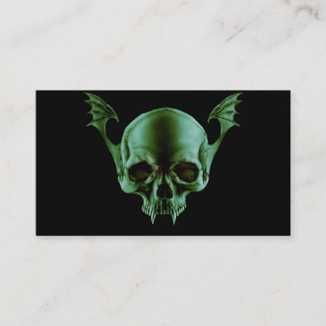 Dead Vamp Skull Business Card (Front)