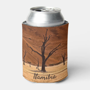 Dead Vlei Namibia landscape photo with text Can Cooler