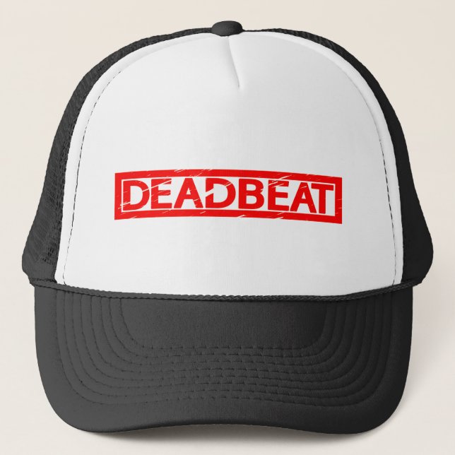 Deadbeat Stamp Trucker Hat (Front)