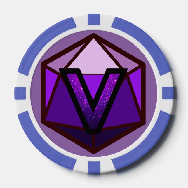 DEADLANDS - Purple Team Poker Chip (Front)