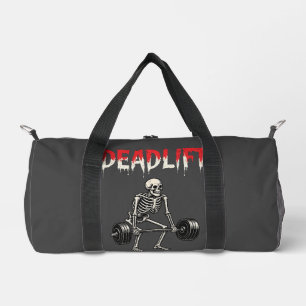 Deadlift Bodybuilding Skeleton - Lifting Gym Humor Duffle Bag