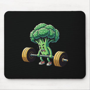 Deadlift Broccoli Gym Fitness Motivation Bodybuild Mouse Pad