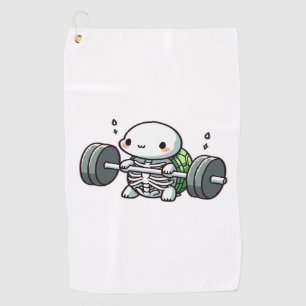 Deadlift Cute Turtle Classic T-Shirt Golf Towel