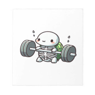 Deadlift Cute Turtle Classic T-Shirt Notepad