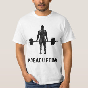Deadlift-Day Retro Vintage Barbell Gym Lifting T-Shirt