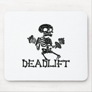 Deadlift Halloween Skeleton Workout Bodybuilding G Mouse Pad