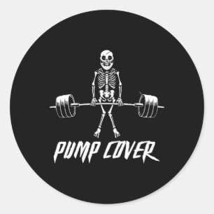 Deadlift Reverse retro Gym  Pump Cover Fun Gymer  Classic Round Sticker