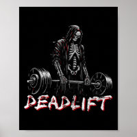 Deadlift Skeleton Halloween Gym Jokes Weightliftin
