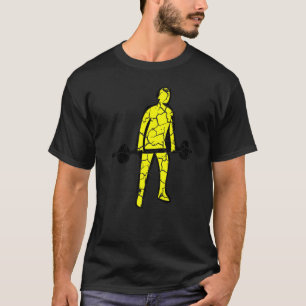 Deadlift Workout Distressed   T-Shirt