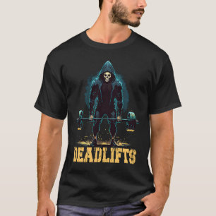 Deadlifts Gym Leg Day Grim Reaper Deadlifting Weig T-Shirt