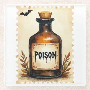Deadly Elixir: Autumn’s Darkest Brew Glass Coaster