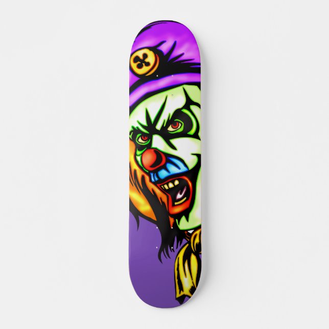 Deadly Evil Clown Skateboard (Front)