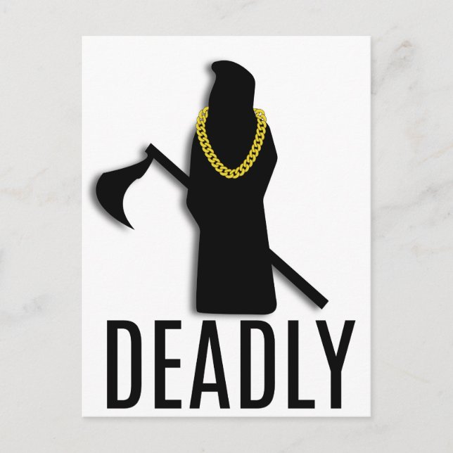 Deadly Repaer Gold Chain Postcard (Front)