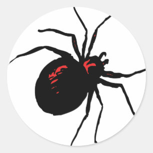 Deadly Spider Classic Round Sticker