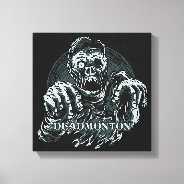 DEADMONTON Zombie Canvas Print (Front)