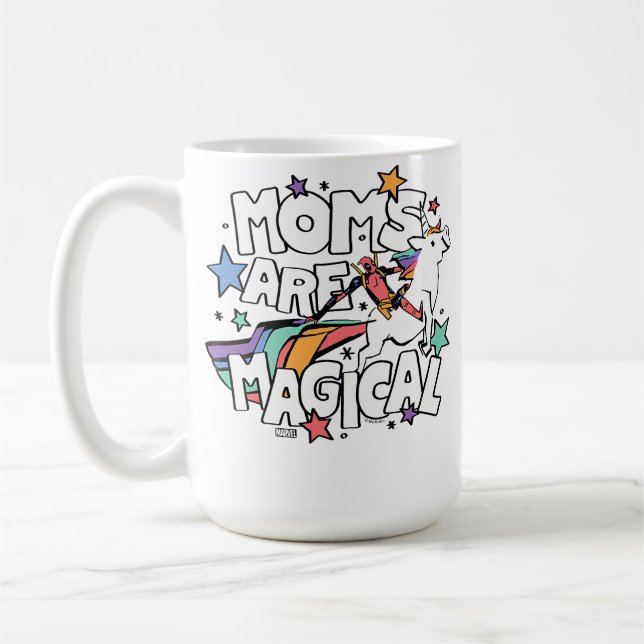 Deadpool - Moms Are Magical Mother'S Day Coffee Mug (Left)