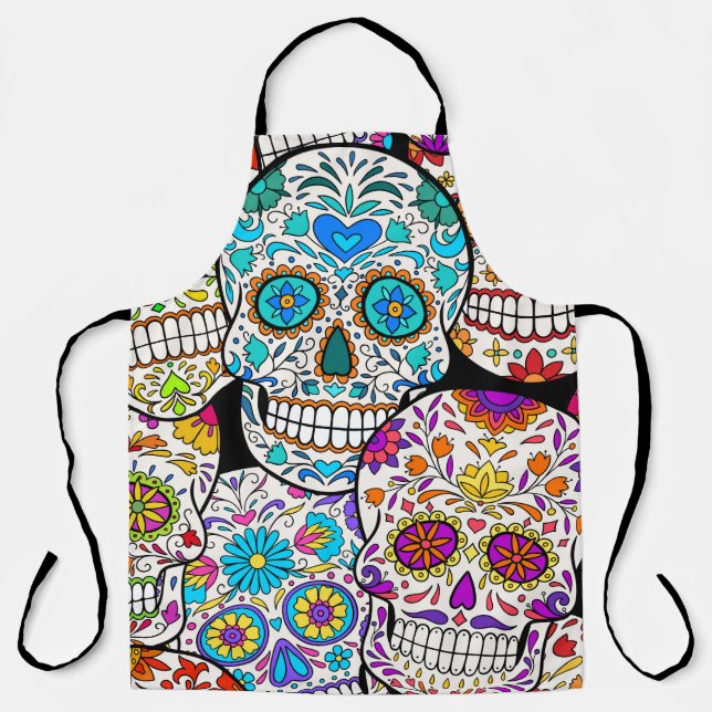 Dead's Day: Vibrant Mexican Patterns. Apron (Front)