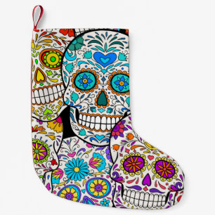 Dead's Day: Vibrant Mexican Patterns. Small Christmas Stocking