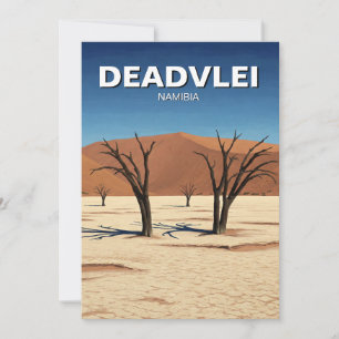Deadvlei Namibia Travel Holiday Card