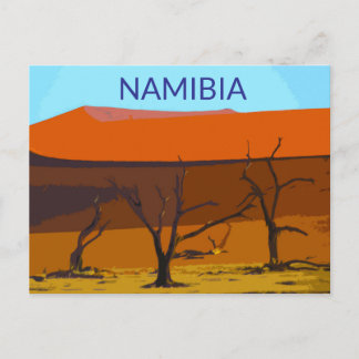 Deadvlei Namibia Travel Vintage Art Postcard