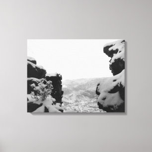 Deadwood as Seen from White Rocks Photograph Canvas Print