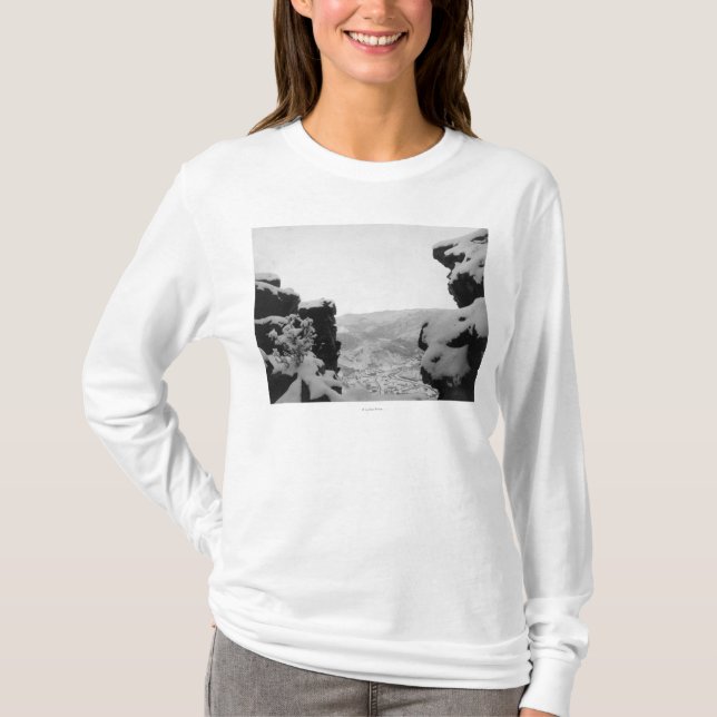 Deadwood as Seen from White Rocks Photograph T-Shirt (Front)