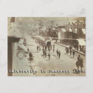 Deadwood Celebration 1888 Postcard