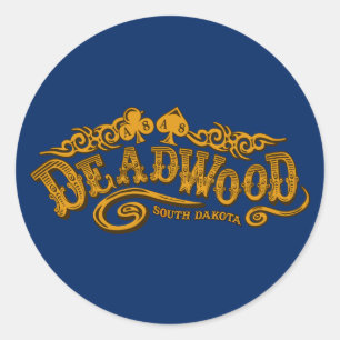 Deadwood Saloon Classic Round Sticker