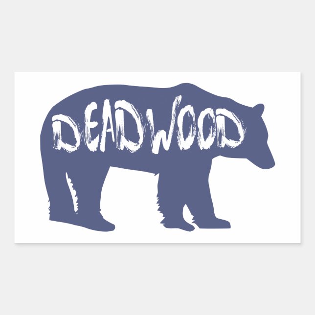 Deadwood South Dakota Bear Rectangular Sticker (Front)